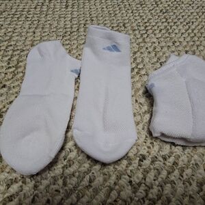 2 Pairs Adidas White Low-Cut Socks